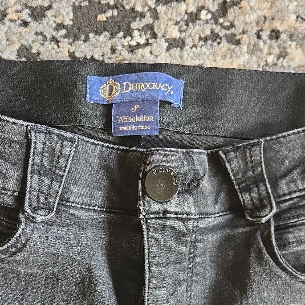 Democracy Women's Black High-Rise Jeans — Sleek Denim